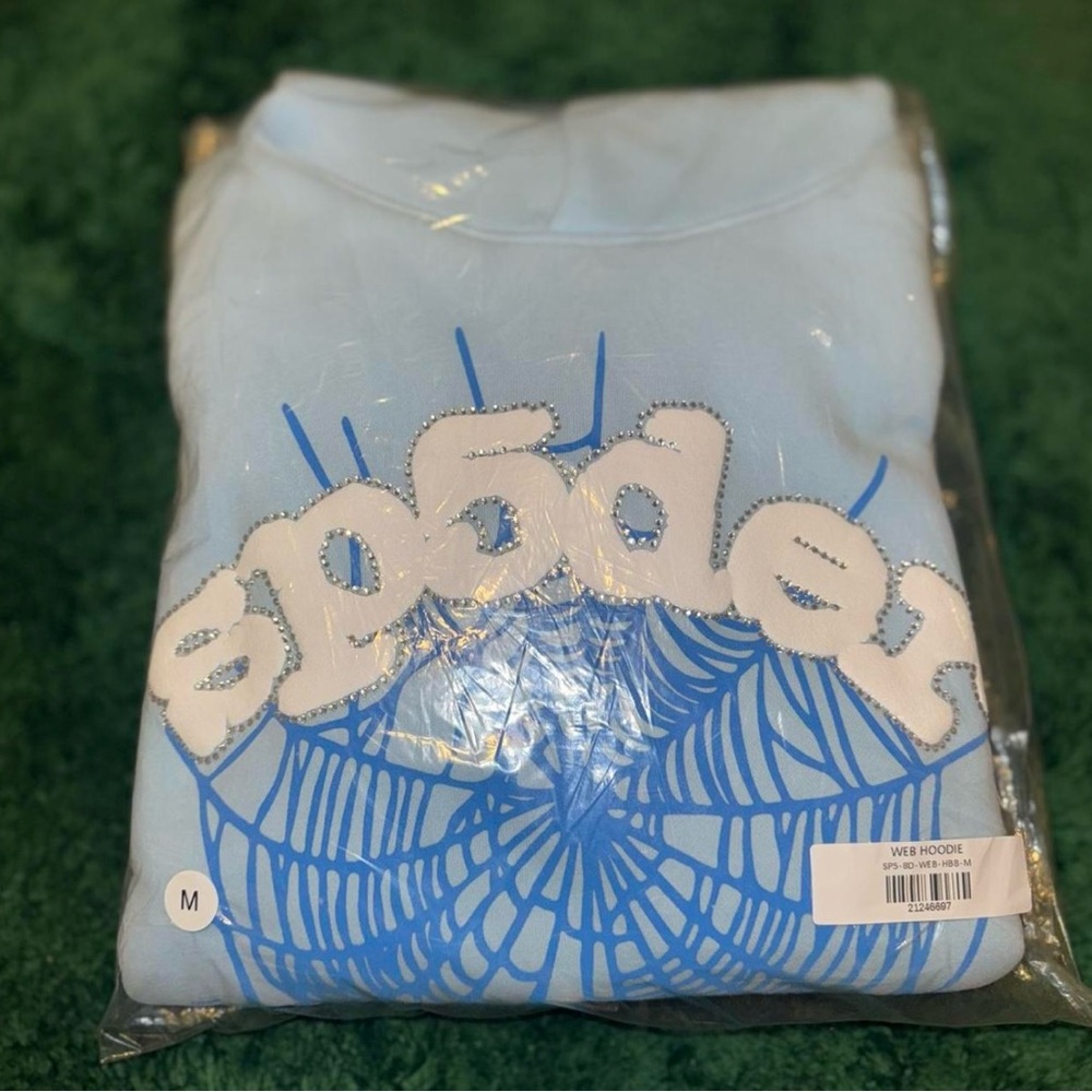 Spyder Blue Web Hoodie size M